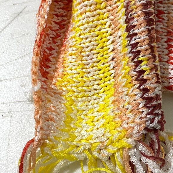 Laurie Felt Baja Sweater M to L Fringe Hem Beachy California Vibes Southwestern - Picture 10 of 10